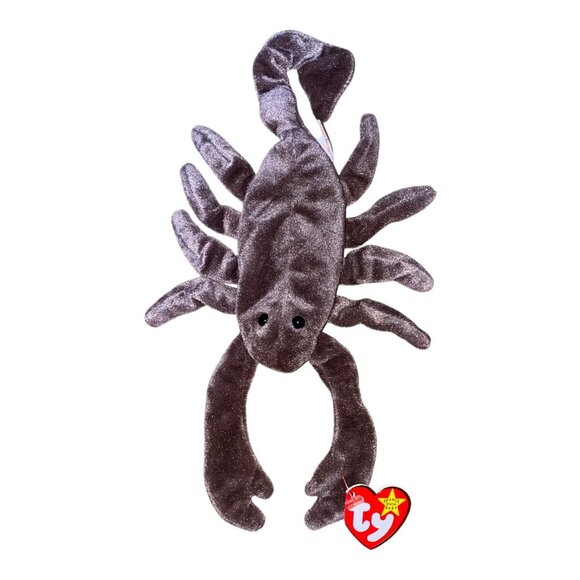 Ty Beanie Babies Stinger Scorpion 1998 Plush Stuffed Animal Hang 5th Gen Tush 6t - Picture 2 of 12